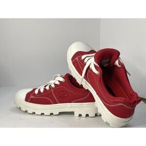 Vintage Womens Skechers Shoes Size 5.5 RED Y2K Chunky Grunge Lace Up